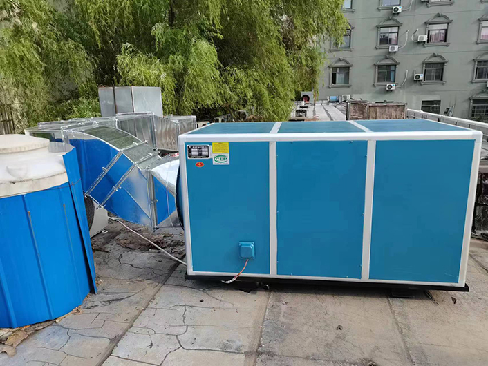 合肥畢方培訓學校食堂安裝安徽國茂油煙凈化機組